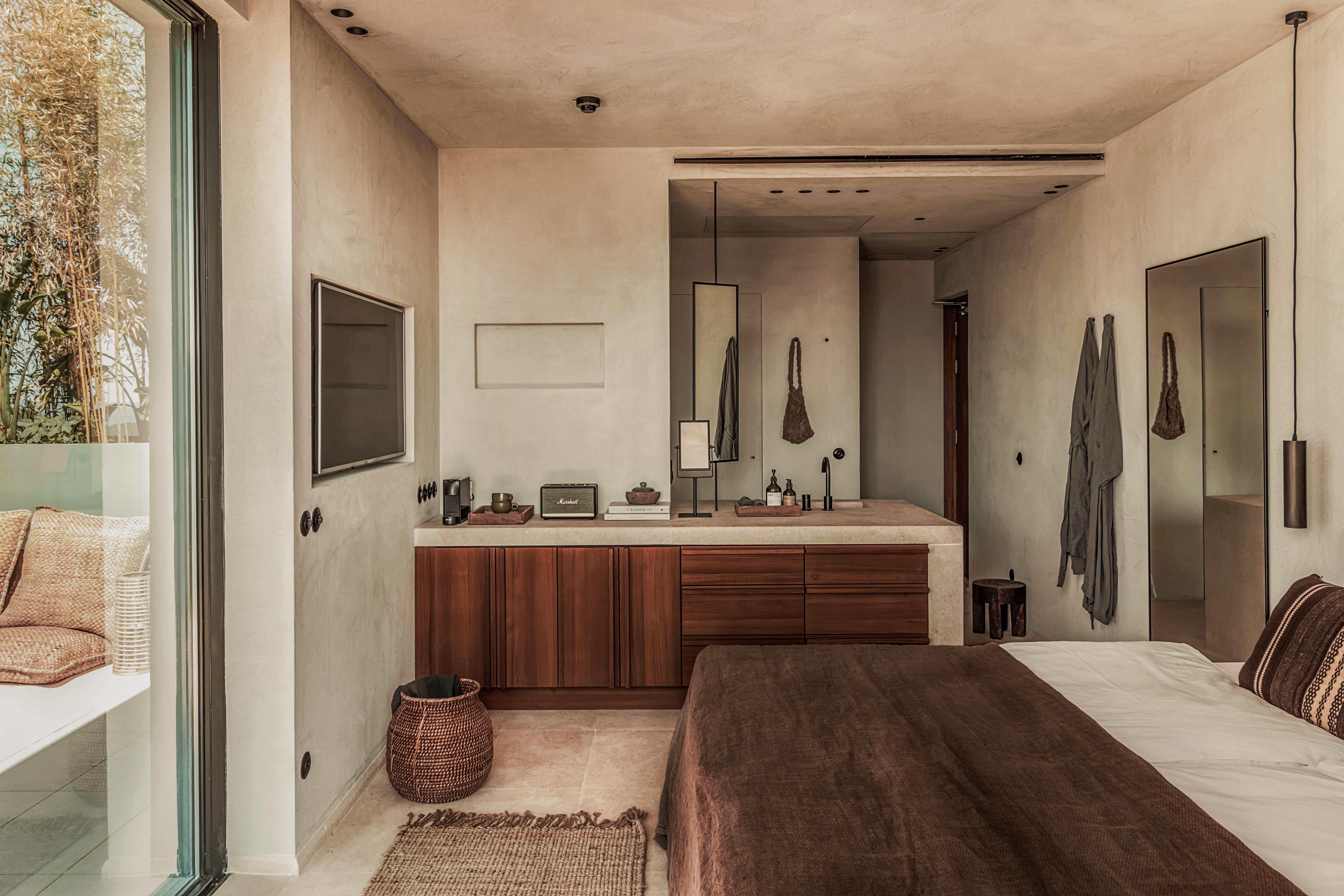 Oku Ibiza (Adults Only) Hotel ซานอันโตนิโอ ภายนอก รูปภาพ Bathroom at Mykonos Villa