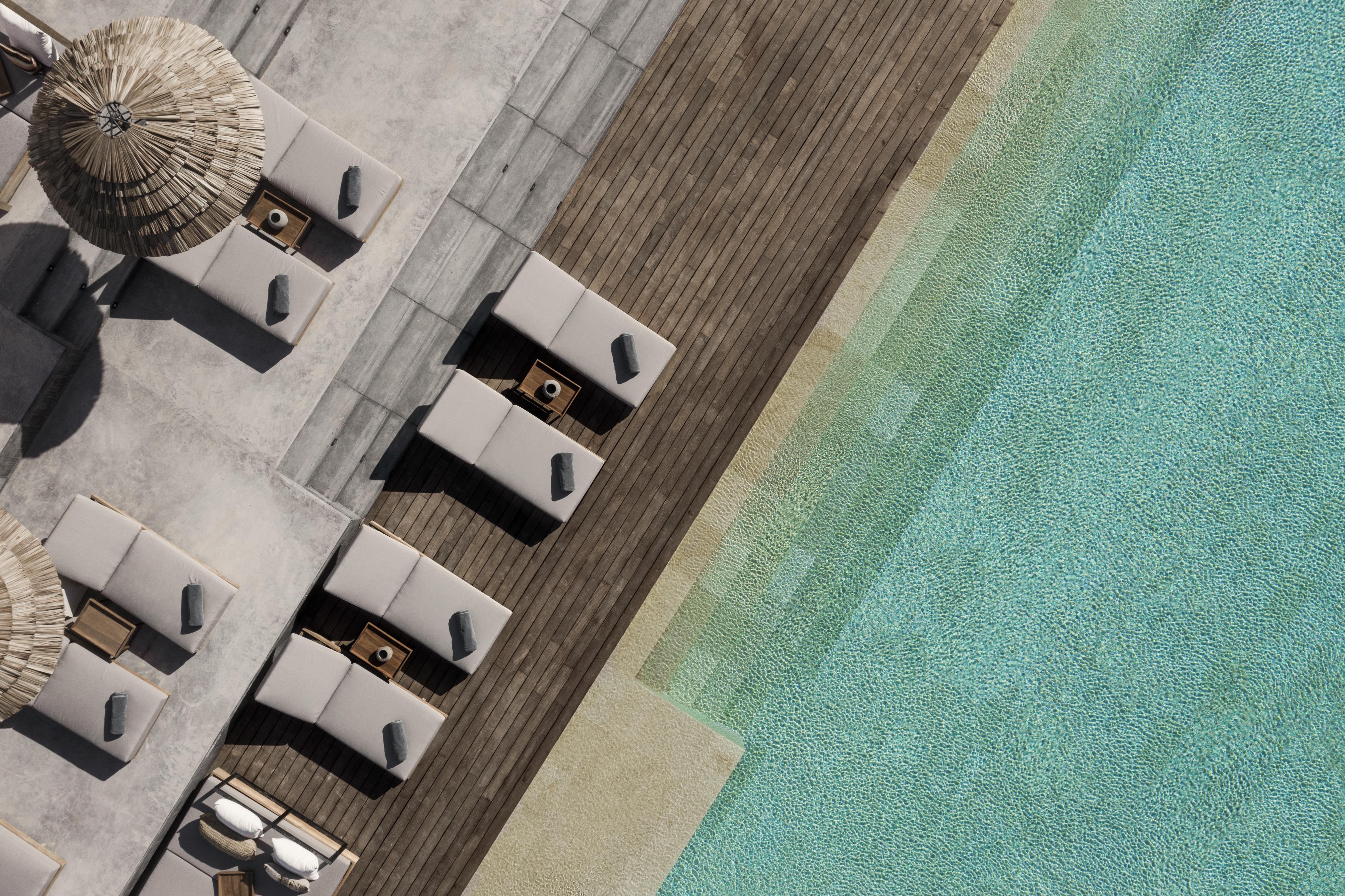 Oku Ibiza (Adults Only) Hotel ซานอันโตนิโอ ภายนอก รูปภาพ The pool at the hotel