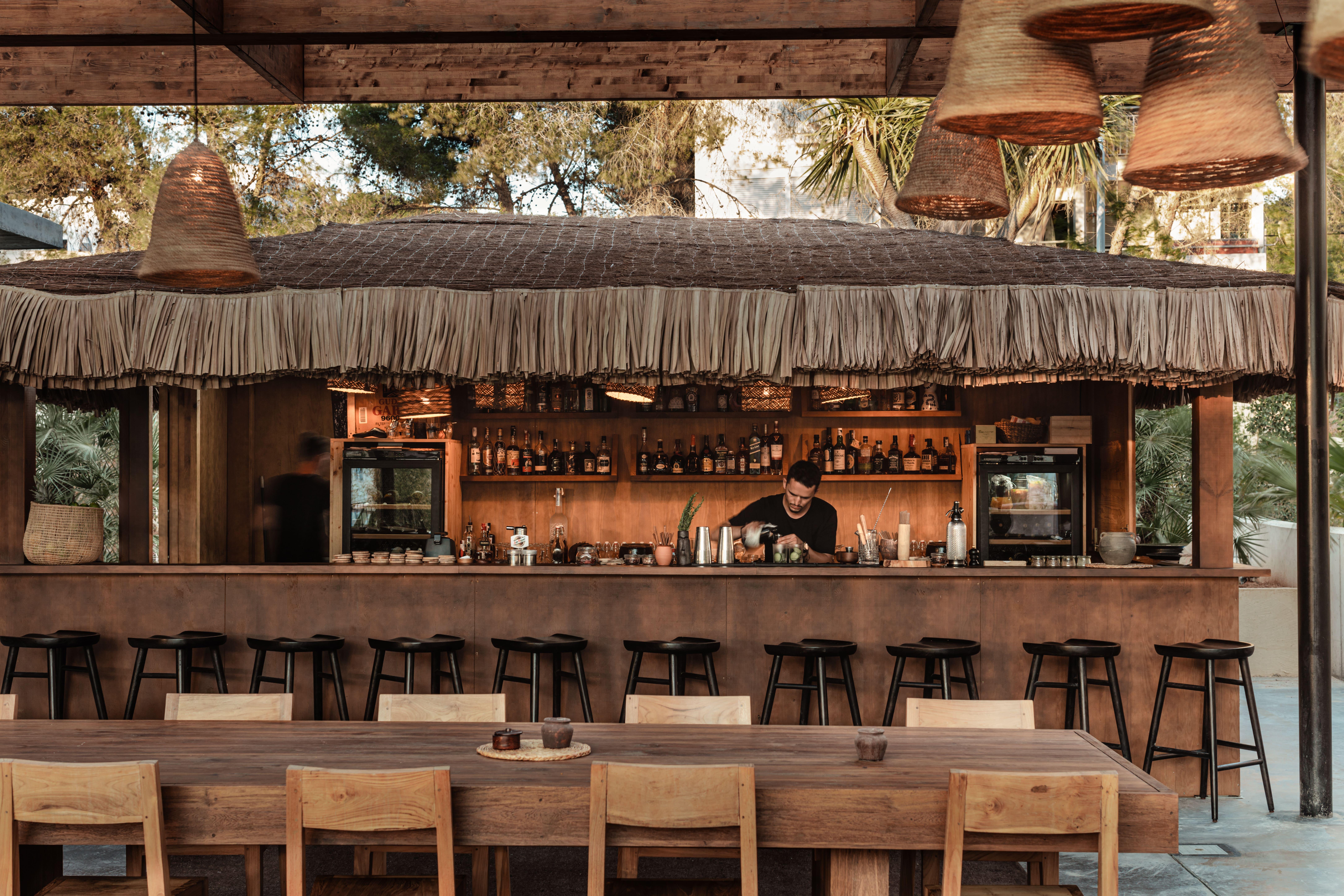 Oku Ibiza (Adults Only) Hotel ซานอันโตนิโอ ภายนอก รูปภาพ The bar at the pool