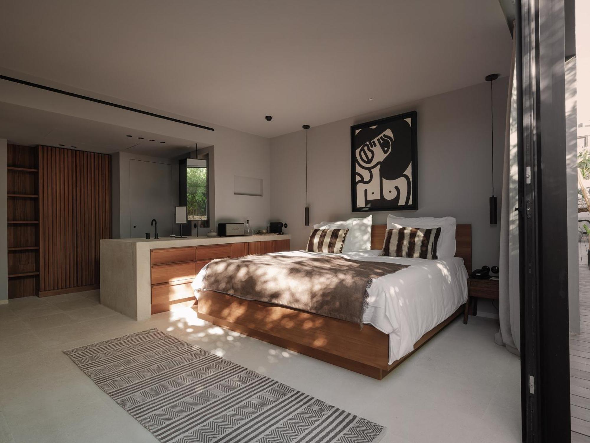 Oku Ibiza (Adults Only) Hotel ซานอันโตนิโอ ภายนอก รูปภาพ The bedroom of a typical apartment